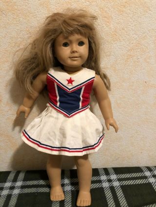 18 " American Girl Doll Blonde Hair Green Eyes