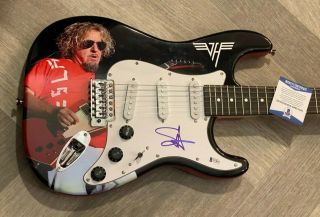 Sammy Hagar Signed Van Halen Customized Rare F/s Electric Guitar W/proof Bas
