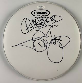 Tommy Lee Autograph Signed Jsa Drumhead Motley Crue