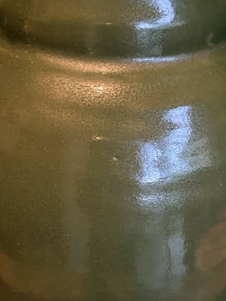 Arts And Crafts Pottery Matte Green Lamp 3