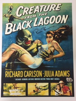 Creature From The Black Lagoon Signed Poster X 2 Julia Adams Rare Exact Proof