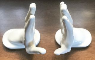 N.  Funk Ceramic Hands Shelf Supports Holders Left and Right 2