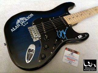 Alan Jackson Autographed Signed Electric Guitar W/ Ga -
