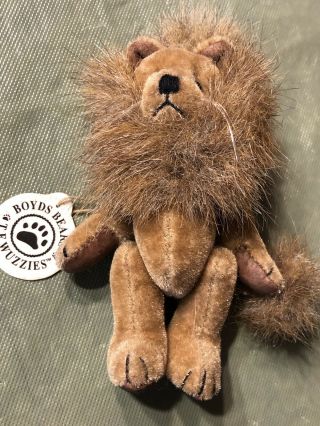 Boyd’s Bears T.  F.  Wuzzies 3 1/4” Tall Theo Lion Jointed Neck Arms Legs With Tag