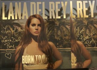 Lana Del Rey Signed Autographed Born To Die Paradise Edition 2 Signatures Sexy
