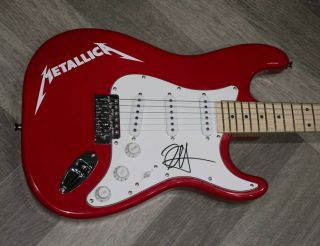 Kirk Hammett Metallica Signed Autographed Custom Full Size Electric Guitar Proof