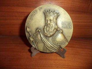 Portuguese King D.  Joãoi - Of Good Memory; The Good - Antique Bronze Medal