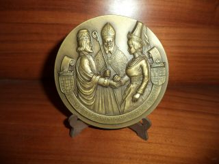 Portuguese King D.  JoãoI - Of Good Memory; The Good - Antique Bronze Medal 2