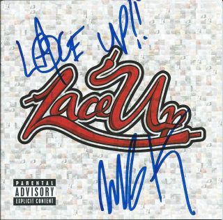 Machine Gun Kelly Mgk (yelawolf,  Eminem) Signed Autographed Lace Up Cd Cover