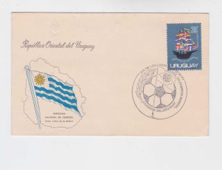 Uguruay 1977 One Stamp With Brazil World Cup Cancel On Cover N801