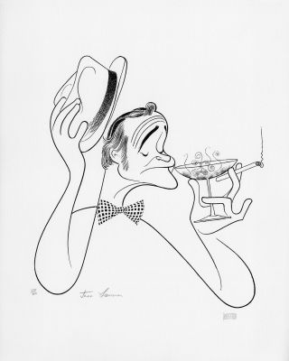 Printers Proof - Jack Lemmon Limited Edition Lithograph By Al Hirschfeld