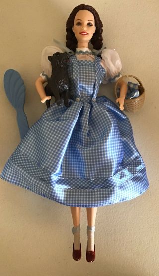 Mattel Barbie Wizard Of Oz Dorothy Toto Doll 1999 Talks Light Up Ruby Slippers