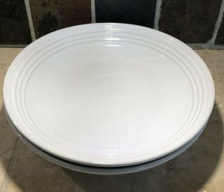 " White " Set Of 2 Le Creuset Large 9.  75 " Pasta Bowls Stoneware Nwt Dinnerware