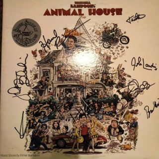 National Lampoons " Animal House " Cast Signed Soundtrack