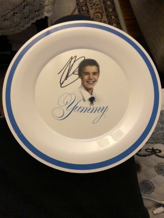 Justin Bieber Signed Yummy Plate 1/1 ?