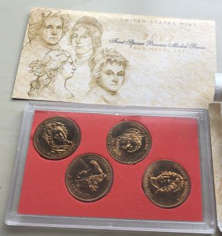 2007 Us First Spouse Bronze Medal Series With Envelope And Box