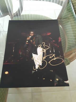 RARE AND 1 OF A KIND BUJU BANTON 11X14 Reggae Autograph.  comes with from jsa 2