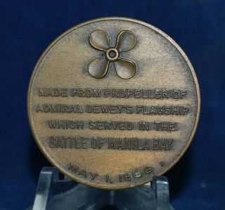 U.  S.  S.  Olympia Token Made From The Ships Propeller