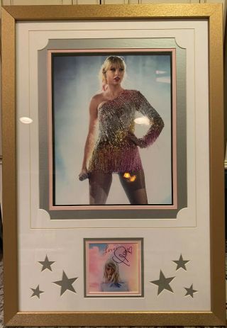 Gorgeous Taylor Swift Lover Signed Photo Autograph Jsa Framed Double Matted