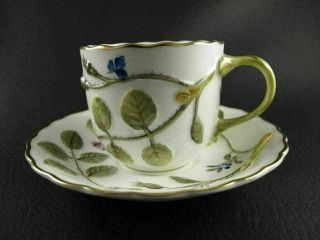 Blind Earl By Royal Worcester Demitasse Cup & Saucer Multiple Available Raised