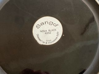 Set of 5 Sango NOVA BLACK - Dinner Plates 11 