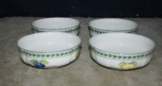 Set Of 4 Villeroy & Boch Germany French Garden Fleurence Cereal/ Soup Bowls