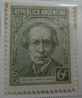Argentine Republic 1935 Stamp Mnh 6c Juan Bautista Alberdi Stampbook1 - 8