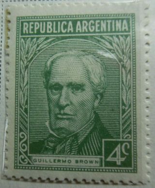 Argentine Republic 1935 Stamp Mnh 4c Guillermo Brown Stampbook1 - 6