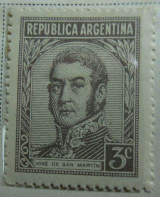 Argentine Republic 1935 Stamp Mnh 3c Jose De San Martin Stampbook1 - 5