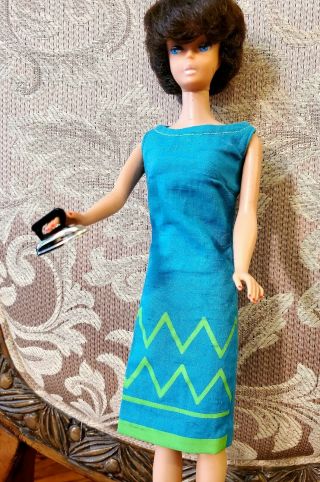 Vintage Barbie " Junior Designer " 1620 Dress & Iron 1965 Needs Cleaning No Doll