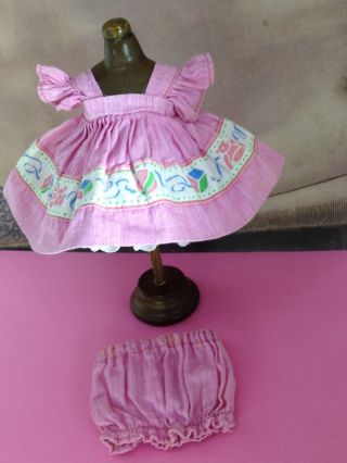 Vintage Vogue Ginny Pink Dress And Bloomers