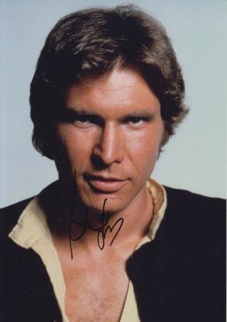Harrison Ford Top Rarity Autograph As Han Solo In Star Wars In - Person With Proof