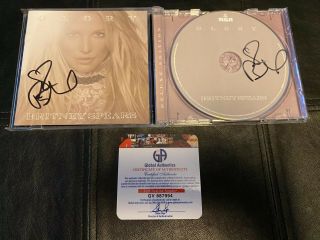 Britney Spears 2x Signed Autograph Glory Cd Gai Authenticated