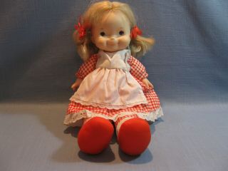 1973 Fisher Price " Mary " Lapsitter Doll,  Orig Skirt & Apron