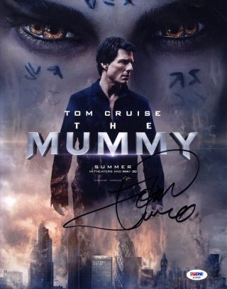 Tom Cruise Signed 11x14 Photo Nick Morton The Mummy Rare Psa/dna Autographed
