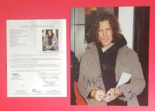 Eddie Vedder Signed 11 " X14 " Color Photo Certified With Jsa Loa Psa Pearl Jam