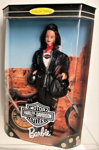 Mattel Harley - Davidson Barbie Doll Mib 1998