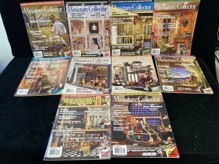 2005lot Miniature Collector Dollhouse Magazines,  10 Issues