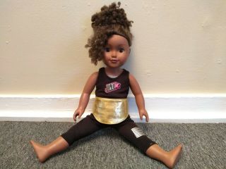 My Life As Doll African American Girl Wearing Jojo Siwa Outfit