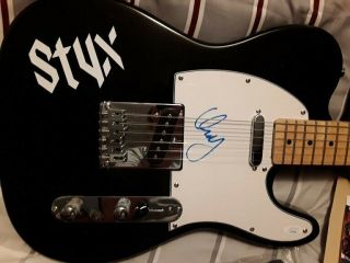 Look ^ Wow^ Dennis Deyoung Autographed Guitar (styx) - W/,  Jsa