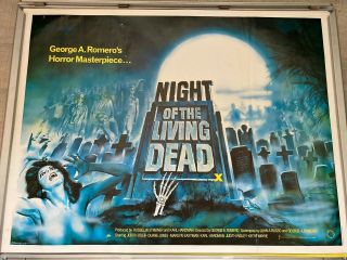 Night Of The Living Dead (80rr) Quad Cinema Poster.