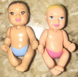 Barbie Happy Family Pregnant Midge Doll Replace Newborn Baby Girl And Boy