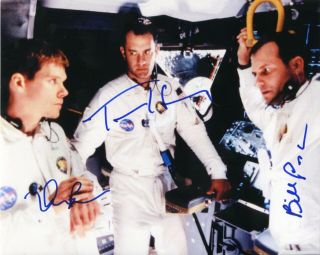 Apollo 13 Cast Signed By Tom Hanks Kevin Bacon Bill Paxton Astronaut Auto Nasa