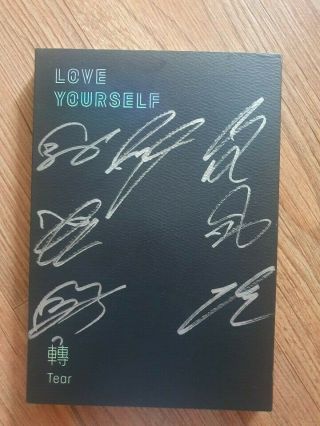 Bts Bangtan Boys Promo Love Yourself Tear Album Autographed Hand Signed