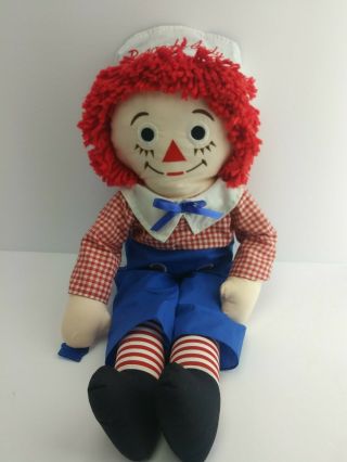 Vintage Applause Raggedy Andy Plush Doll 25” 1991 Boy Rag Doll (5c1)