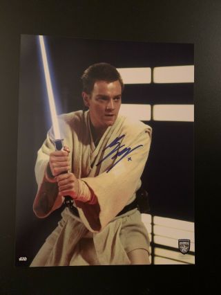 Ewan Mcgregor Signed 11x14 Star Wars Photo Obi Wan Kenobi Official Pix Opx Auto