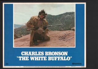 Charles Bronson - Signed Autograph Lobby Card - White Buffalo