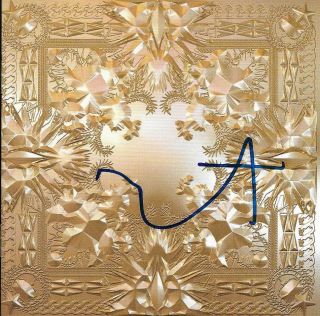 Kanye West Signed Autographed Watch The Throne Cd Cover Drake,  Jay - Z Wcoa Proof