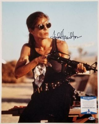 Linda Hamilton Signed Terminator 16x20 Photo Autograph (a) Beckett Bas