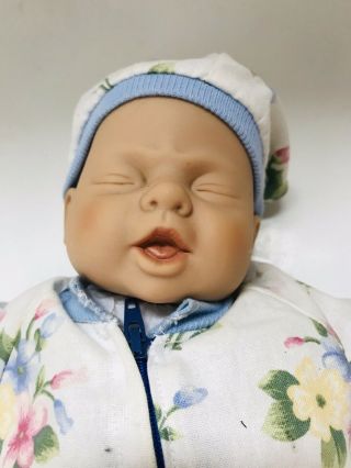 Mini Sleeping Preemie Baby Girl Doll Reborn In Sleeper/hat Soft Cloth Body